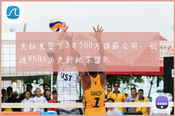 克拉克签下3年500万顶薪合同,创造WNBA历史新纪录留队